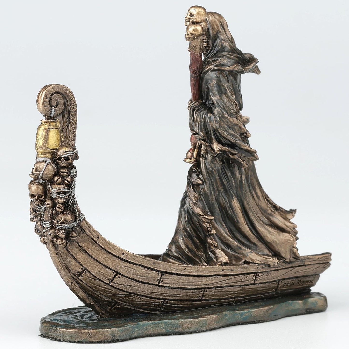 Veronese Design 3 3/8 Inch Charon Ferryman of The River Styx Miniature Resin Figurine Hand Painted Bronze Finish