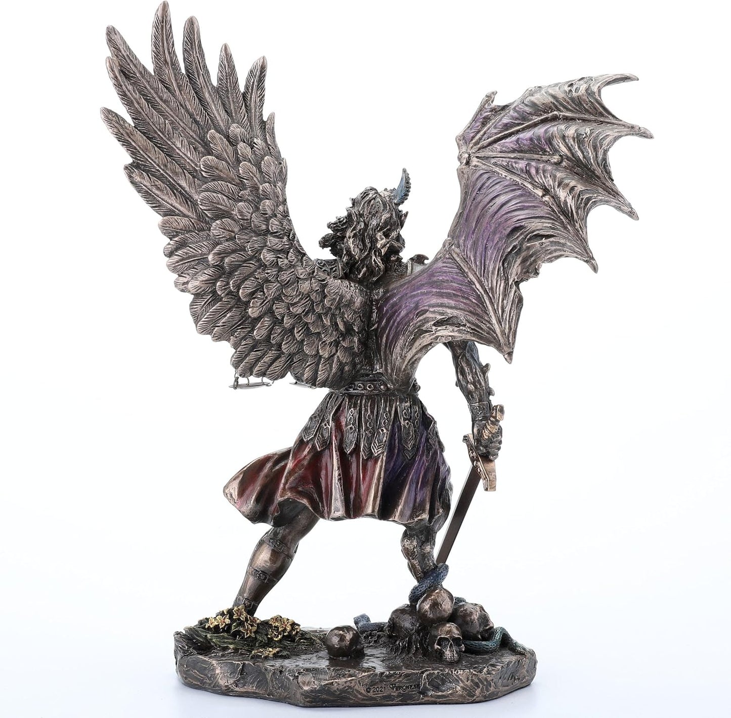 Veronese Design 10 1/4" Judgement of The Nephilim Resin Statue Antique Bronze Finish