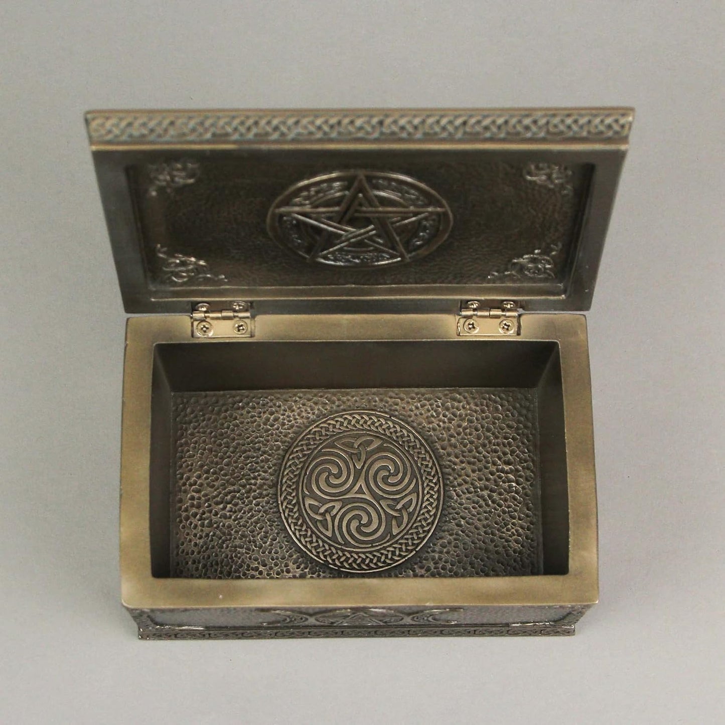 Veronese Design Gaia Greek Mother Earth Goddess Bronze Finished Trinket Box