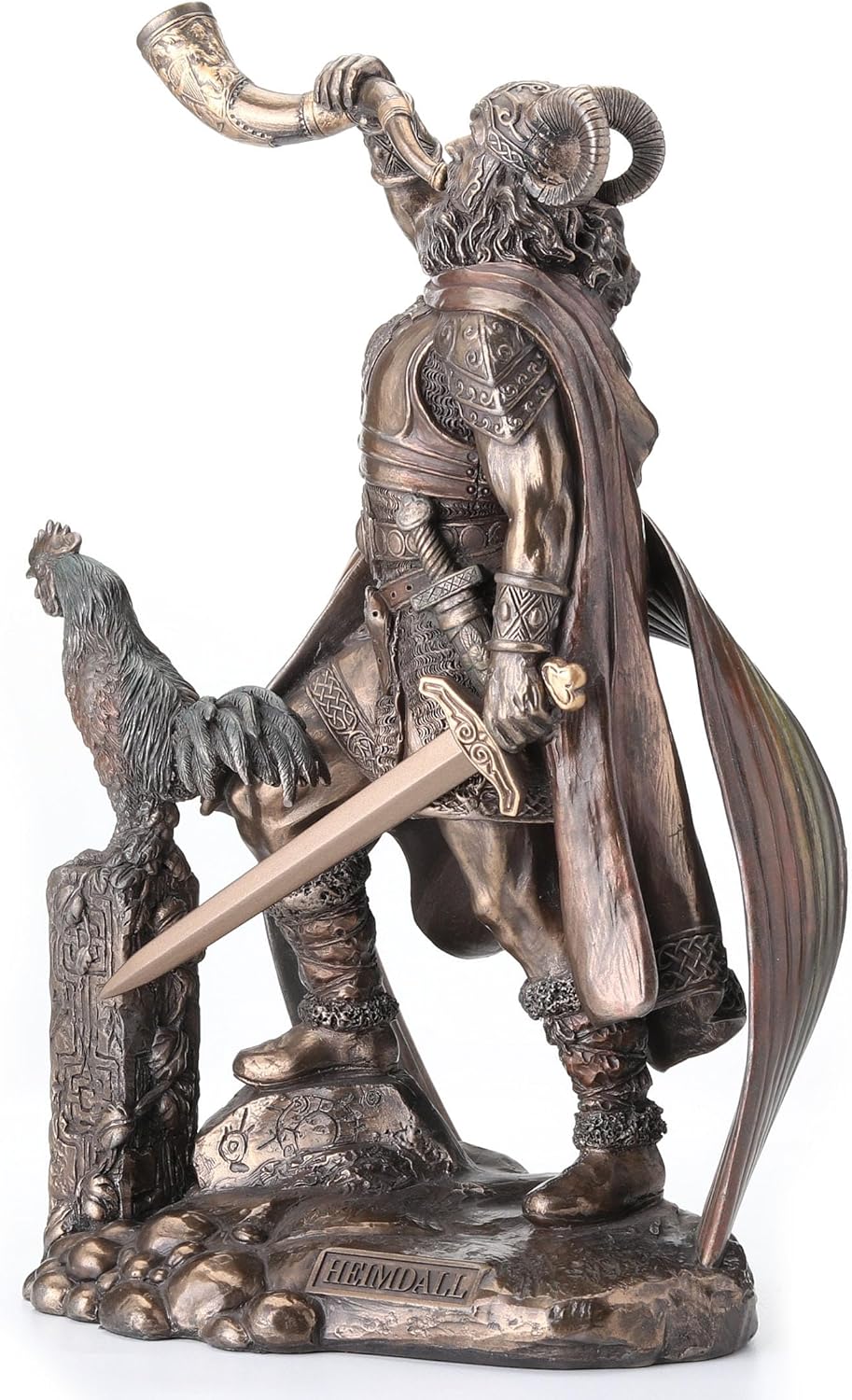 9 1/2 Inch Norse God Heimdall Bronzed Finish Statue Pagan by Things2Die4