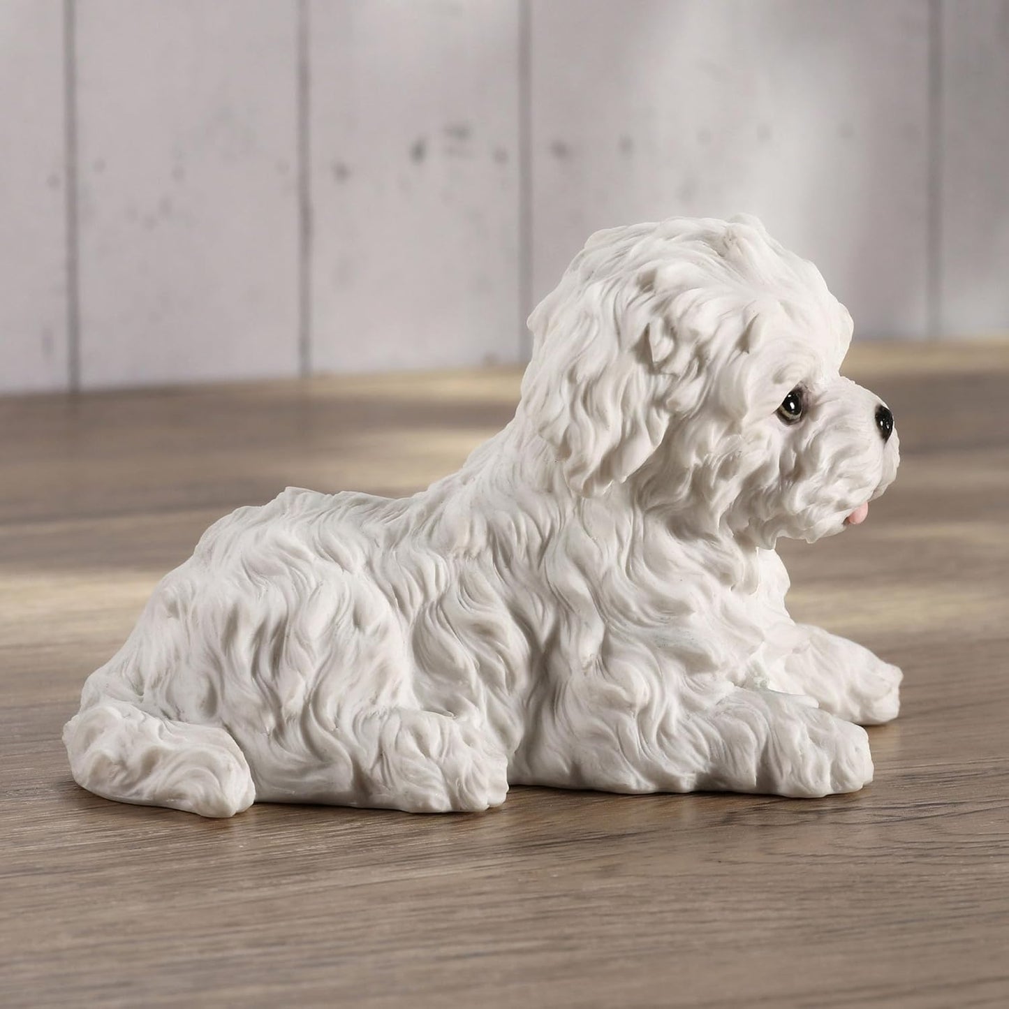Veronese Design Maltese White Terrier Puppy Dog Animal Figurine WU75404AA