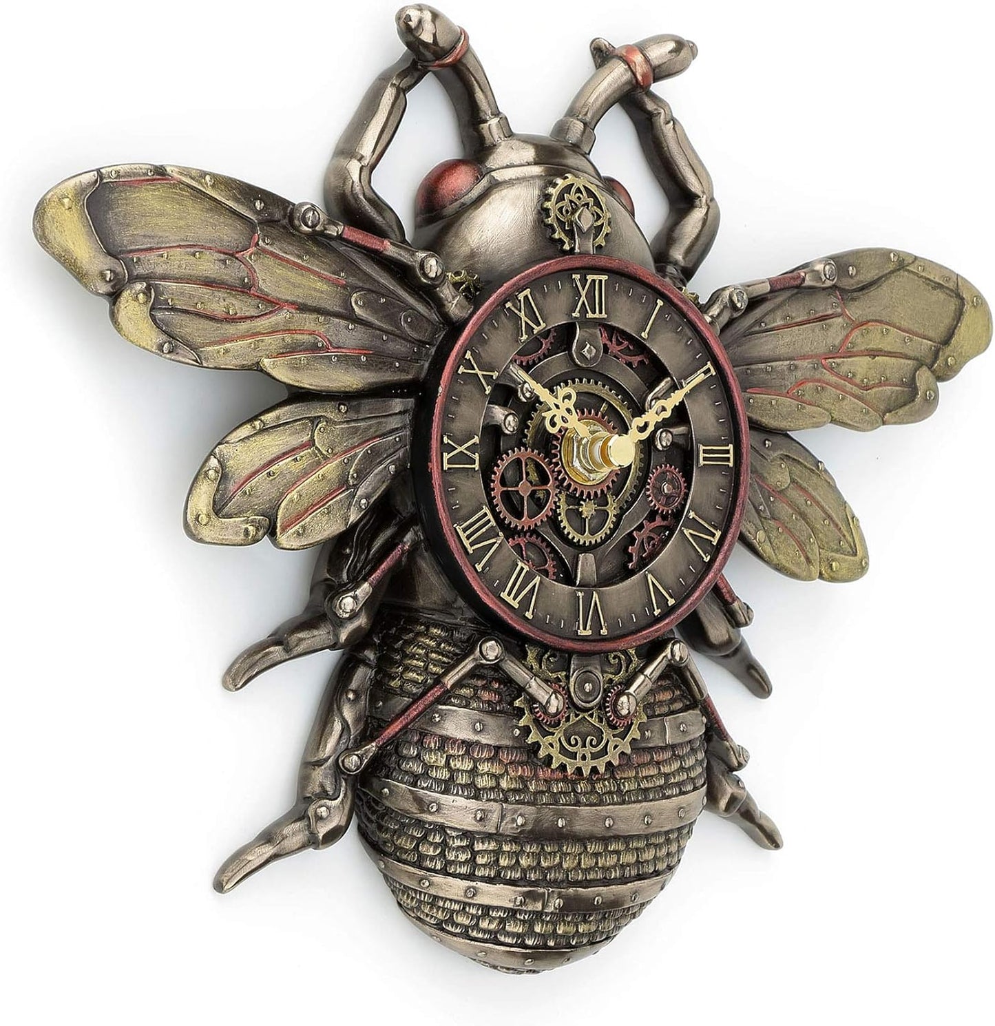 Veronese Design Steampunk Style Bronze Finish Honeybee Wall Clock