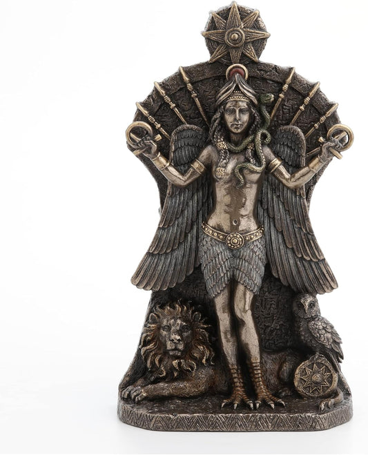 Veronese Design Babylonian Goddess of Love and War Ishtar Bronze Finished Statue 8.25 Inches High