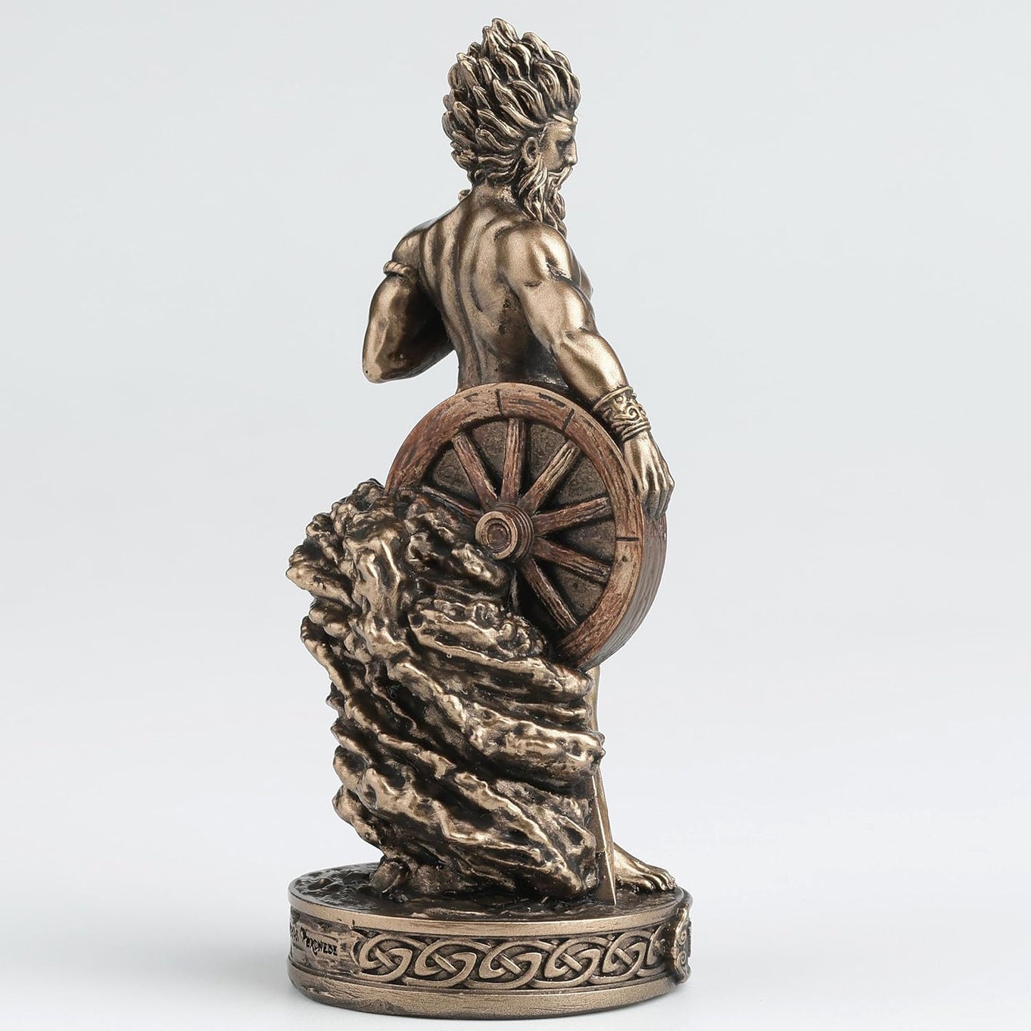 Veronese Design 3 5/8 Inch Taranis The Celtic God of Thunder and Lighting Polyresin Hand Painted Bronze Finish Home Decor Miniature Collectible Figurine