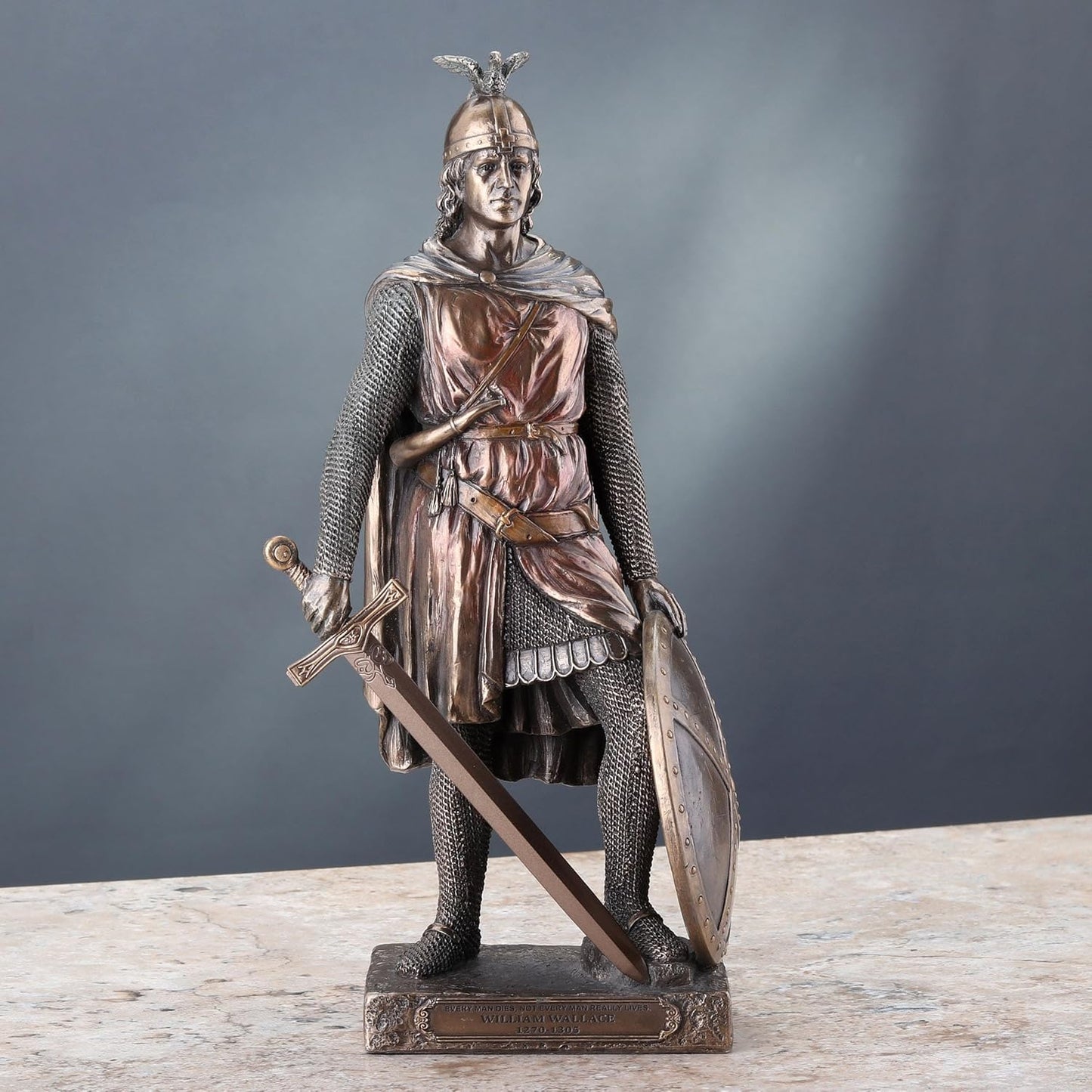 Veronese Design Scottish Hero Sir William Wallace Bronze Finished Statue