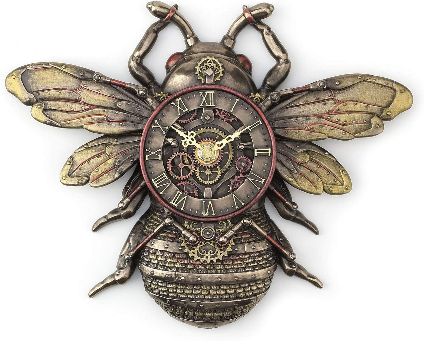 Veronese Design Steampunk Style Bronze Finish Honeybee Wall Clock