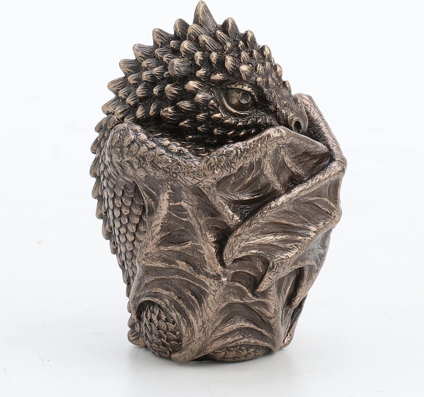 Veronese Design Baby Dragon Resin Figurine Secret Stash Box Cast Bronze Finish 3.75 Inches High