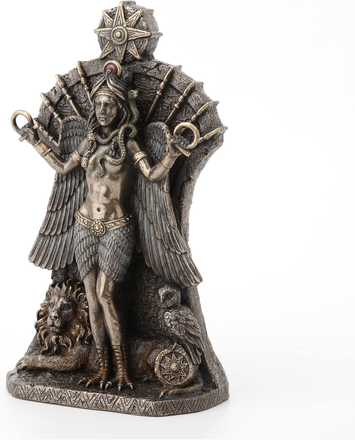 Veronese Design Babylonian Goddess of Love and War Ishtar Bronze Finished Statue 8.25 Inches High