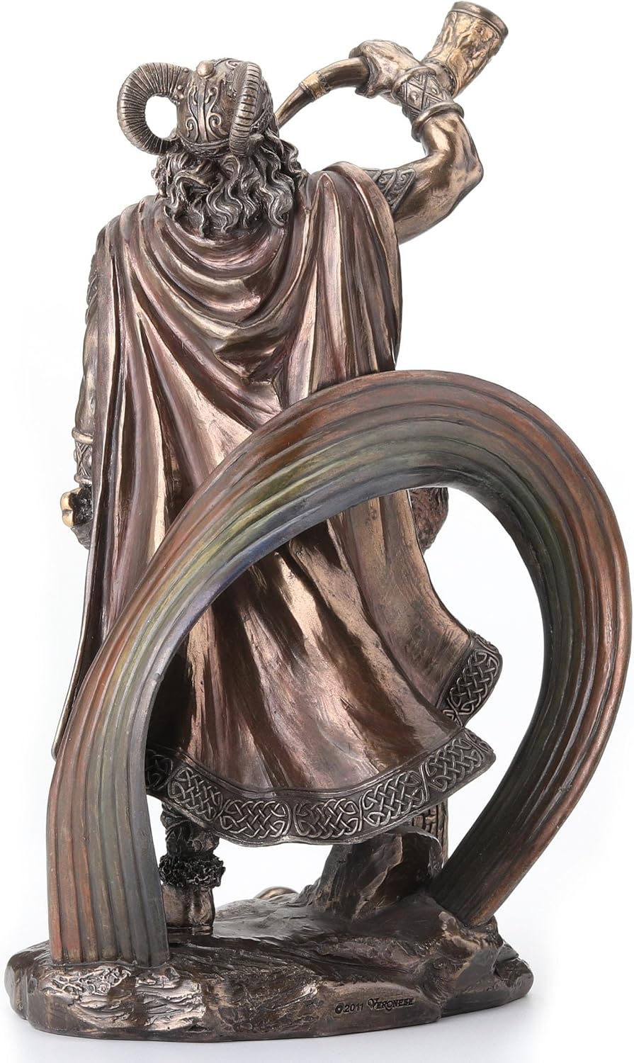 9 1/2 Inch Norse God Heimdall Bronzed Finish Statue Pagan by Things2Die4