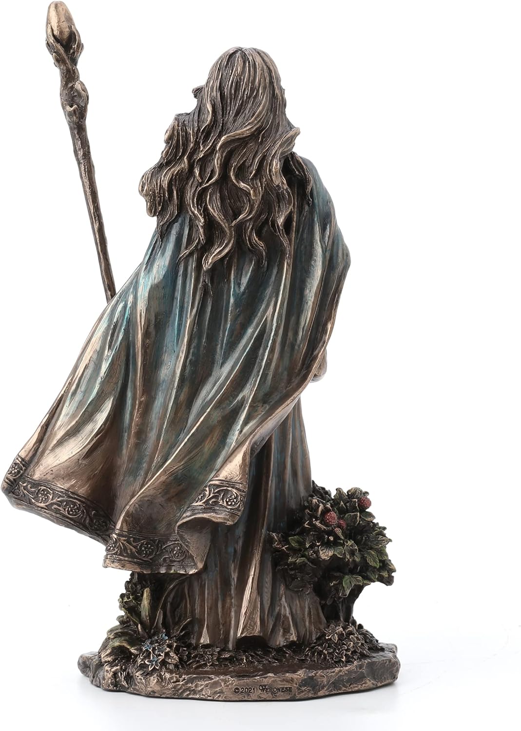 9 1/2" Eir The Valkyrie of Protection Resin Statue Cast Bronze Finish