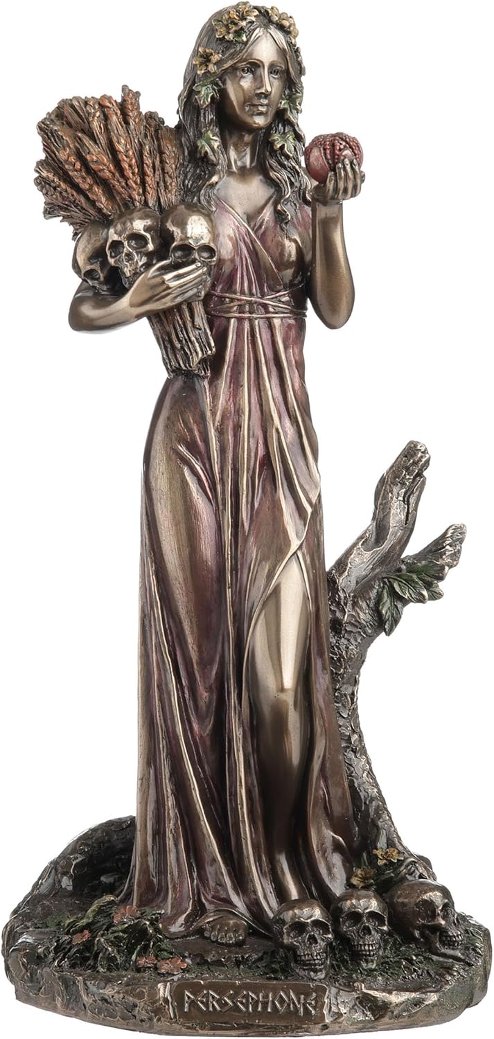 Veronese Design 10.25 Inch Persephone Greek Goddess of Vegetation and The Underworld Antique Bronze Finish Statue