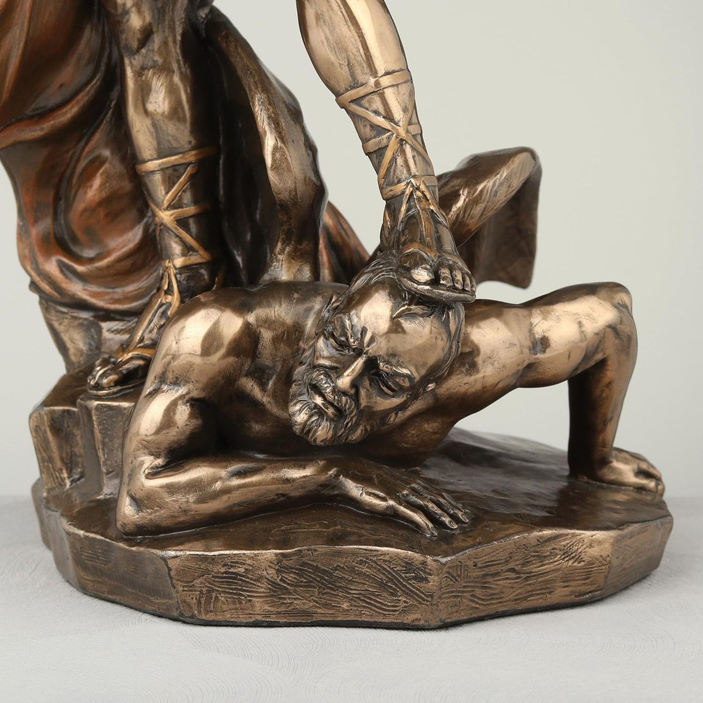 Unicorn Studios WU71543A4 Archangel St. Michael Tramples Demon Religious Sculpture