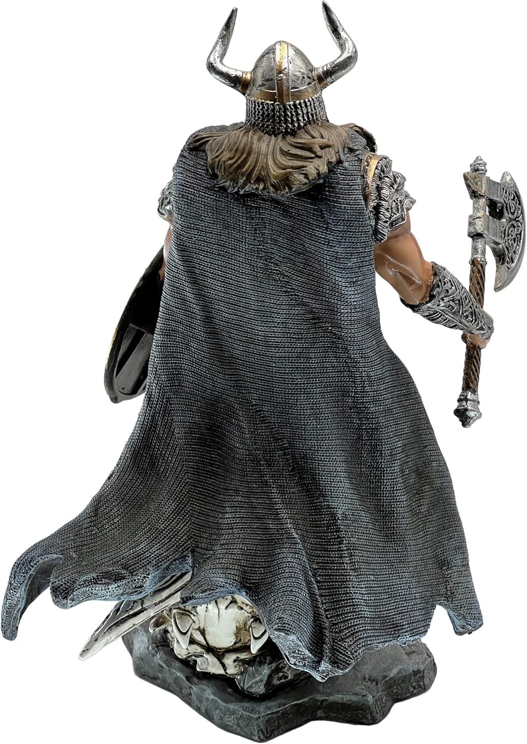 Viking Warrior Dragon Slayer Resin Statue - Home Decor, Office Desk, or Gift for Living Room, Porch, and Desktop Arrangement