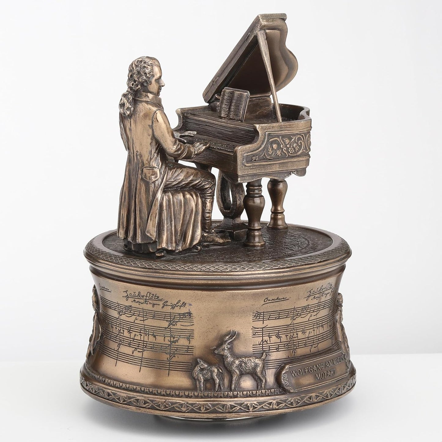 Veronese Design 5 7/8 Inch Mozart The Magic Flute Spinning Music Box