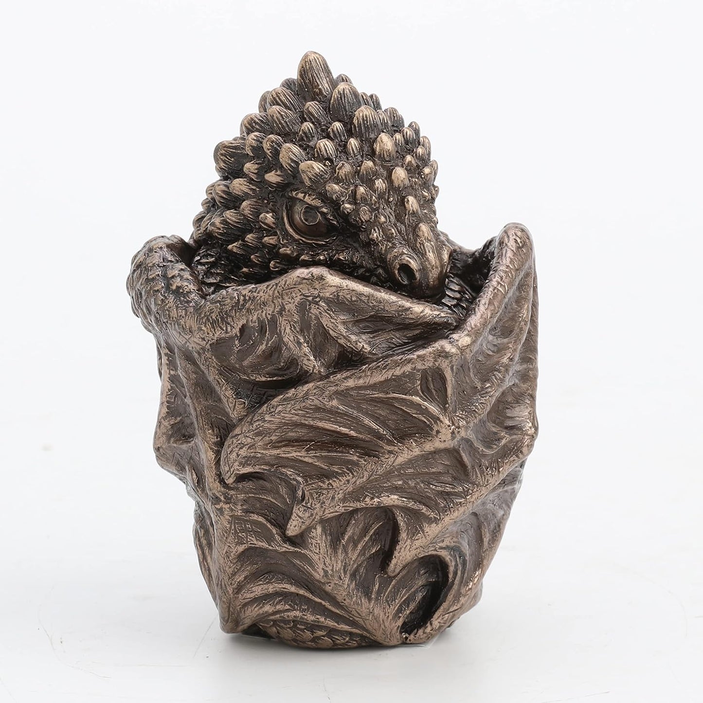 Veronese Design Baby Dragon Resin Figurine Secret Stash Box Cast Bronze Finish 3.75 Inches High