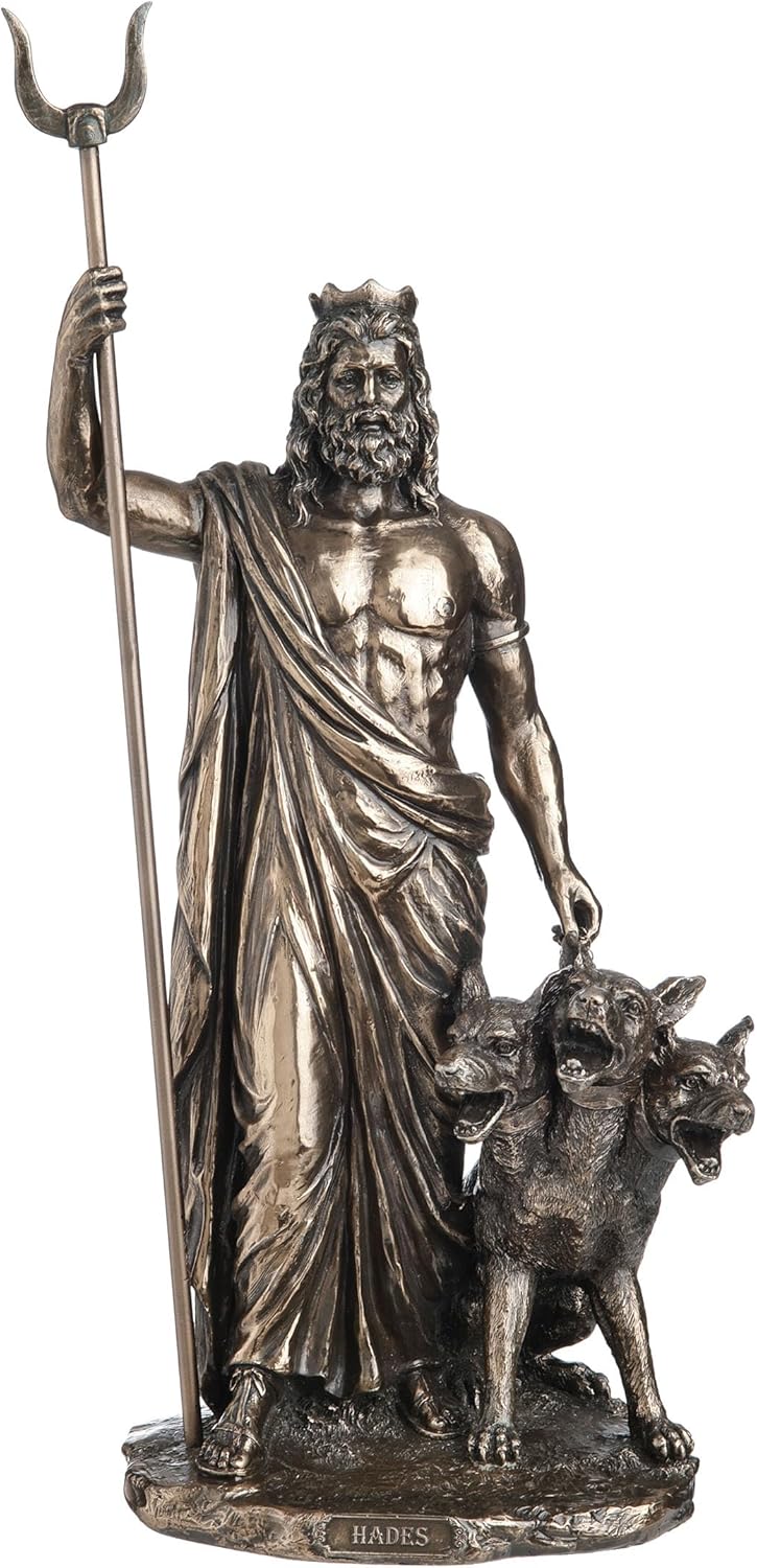Veronese Design Greek God Of The Underworld Hades Bronze Finished Statue