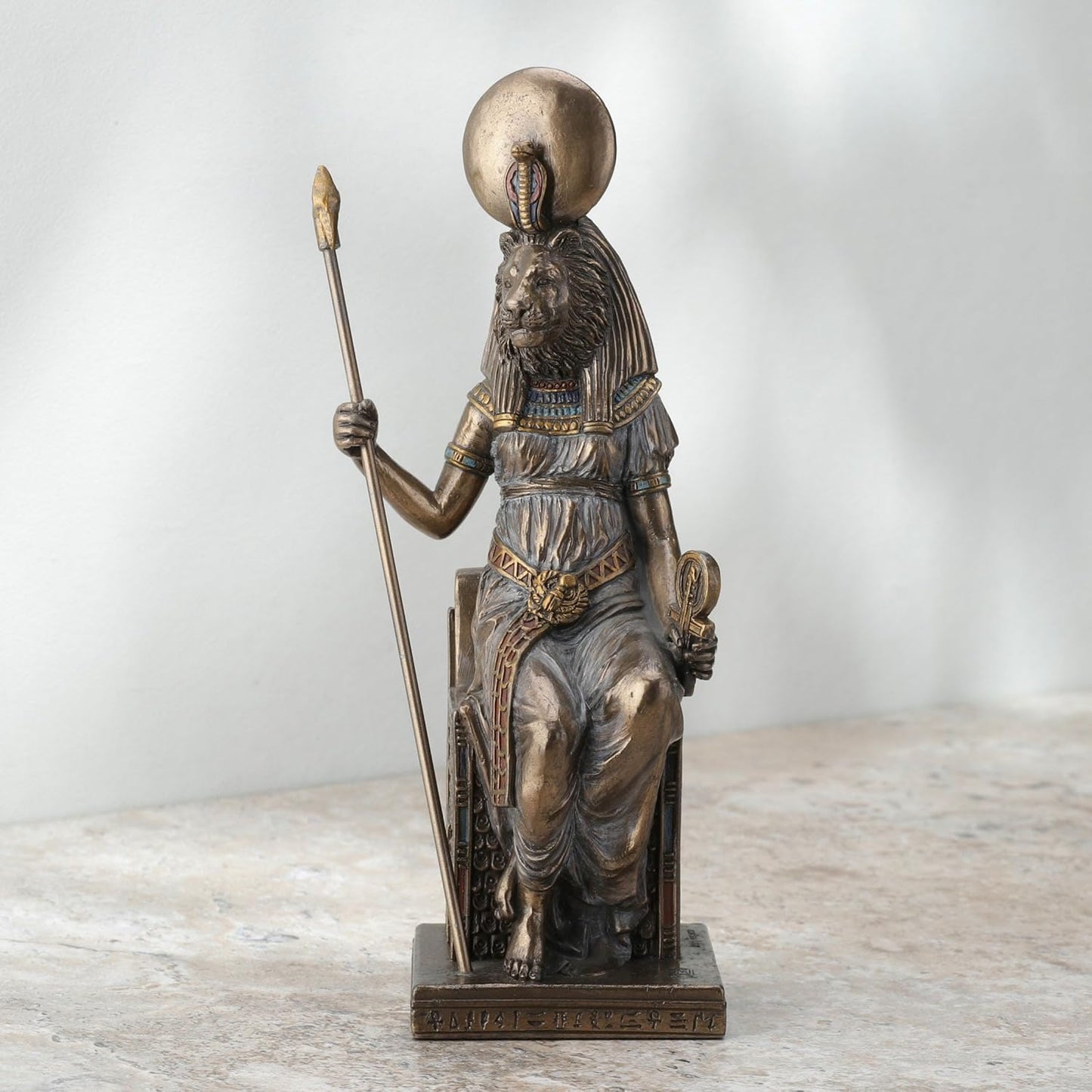Veronese Design Things2Die4 Egyptian Goddess Sekhmet Sitting on Throne Statue