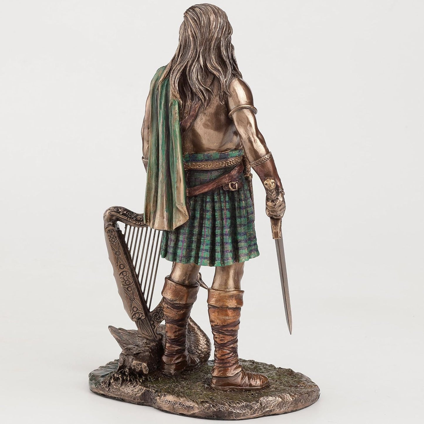 Veronese Design 9 1/8 Inch Aengus The Irish God of Youth and Love Cold Cast Bronze Home Decor Statue