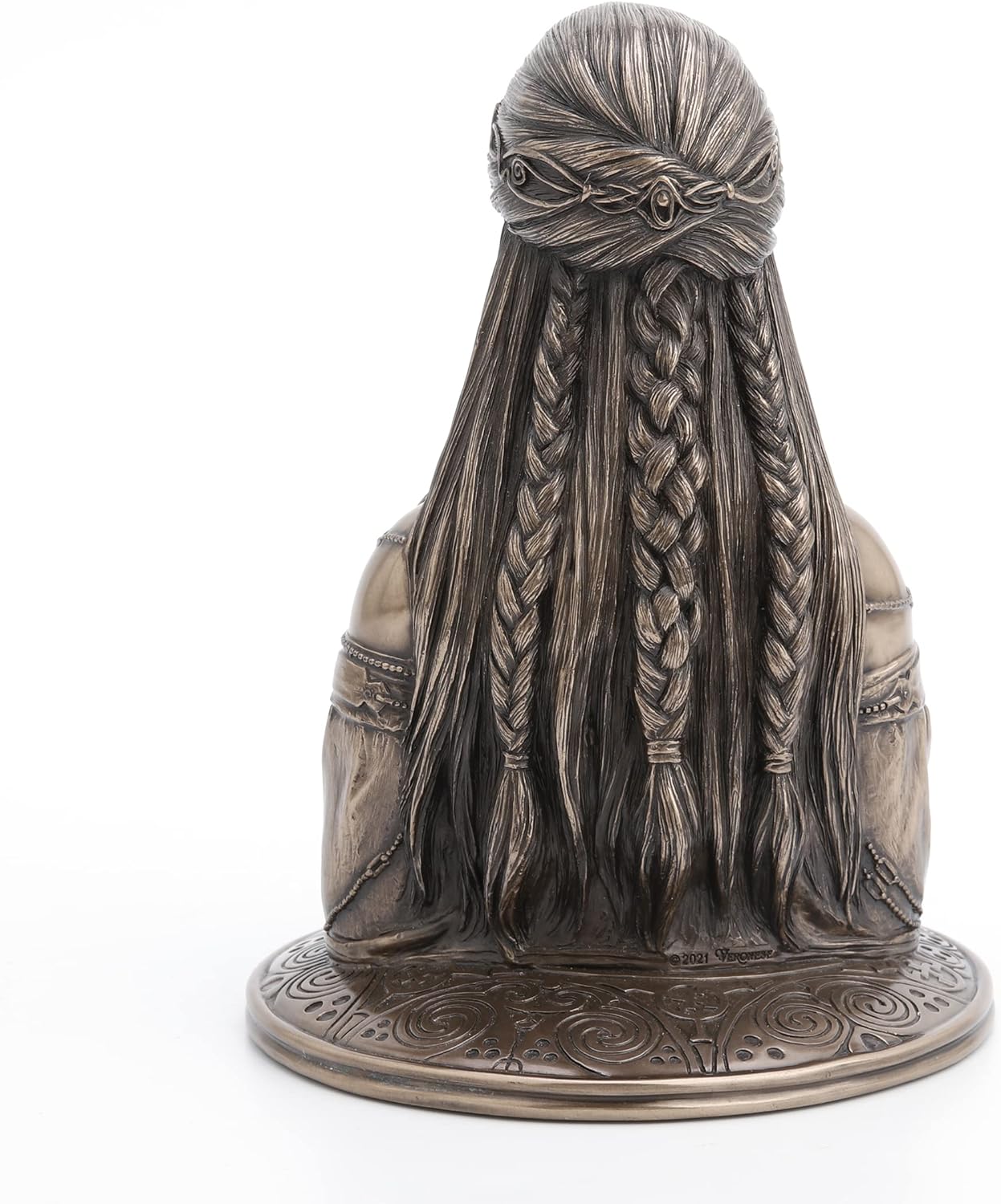 Veronese Design 7 5/8" Earth Mother Danu Bust Cold Cast Resin Antique Bronze Finish Sculpture