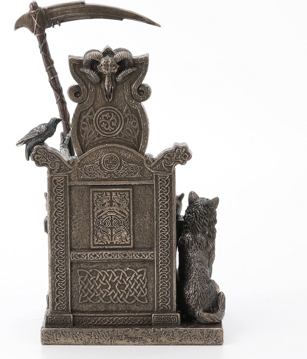 Veronese Design 9" Tall Hel The Norse Goddess of Helheim Cold Cast Resin Sculpture Antique Bronze Finish Statue Altar Decoration Mystic Gifts