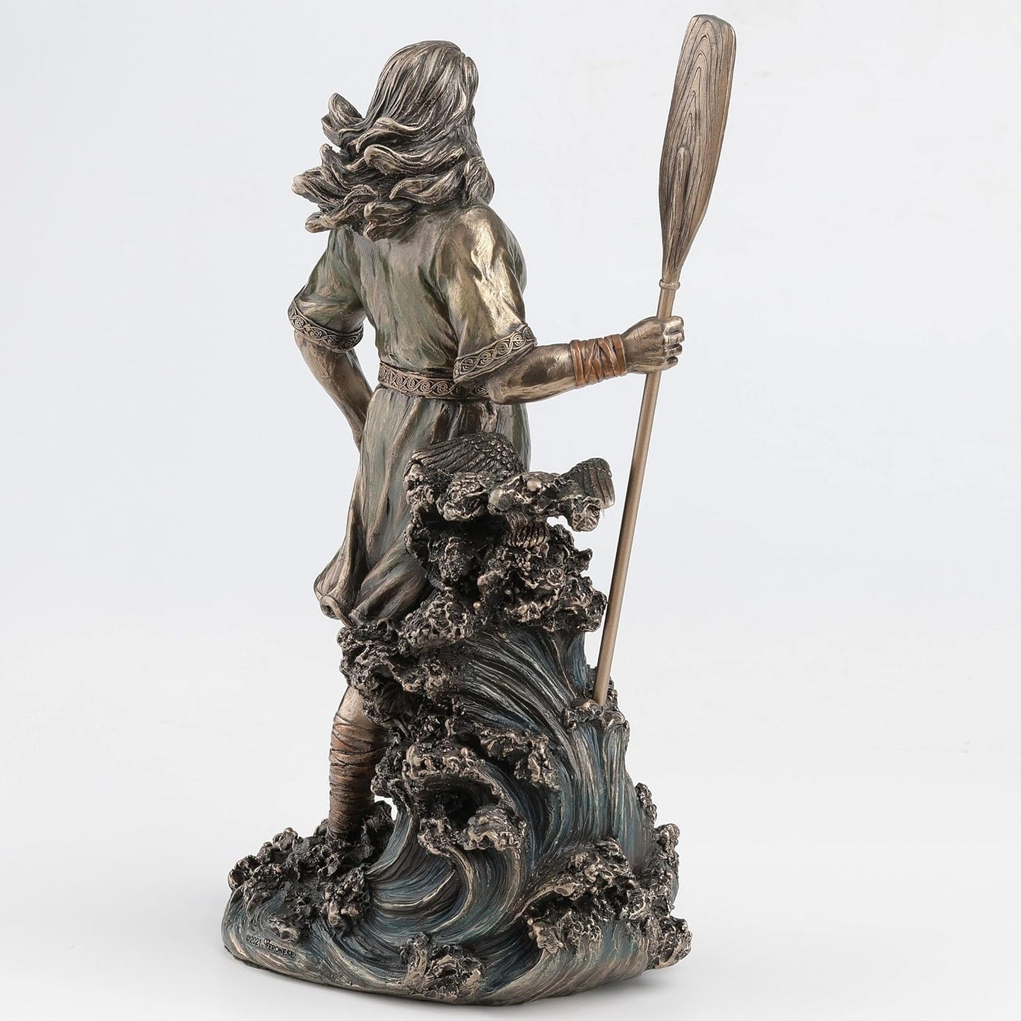 Veronese Design Njord Norse God Of Wind and Sea Bronze Finished Statue 10.75 Inches High