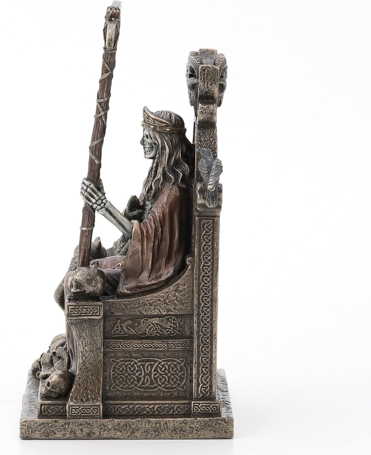 Veronese Design 9" Tall Hel The Norse Goddess of Helheim Cold Cast Resin Sculpture Antique Bronze Finish Statue Altar Decoration Mystic Gifts