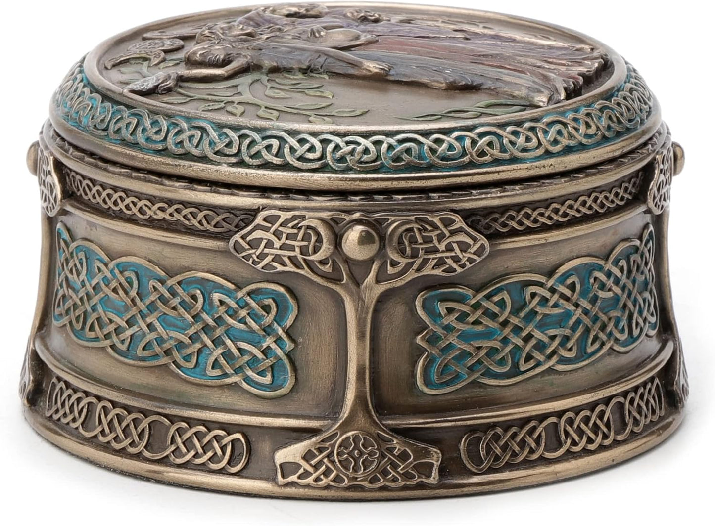 Veronese Design Celtic Triple Goddess Maiden Mother Crone Trinket Box