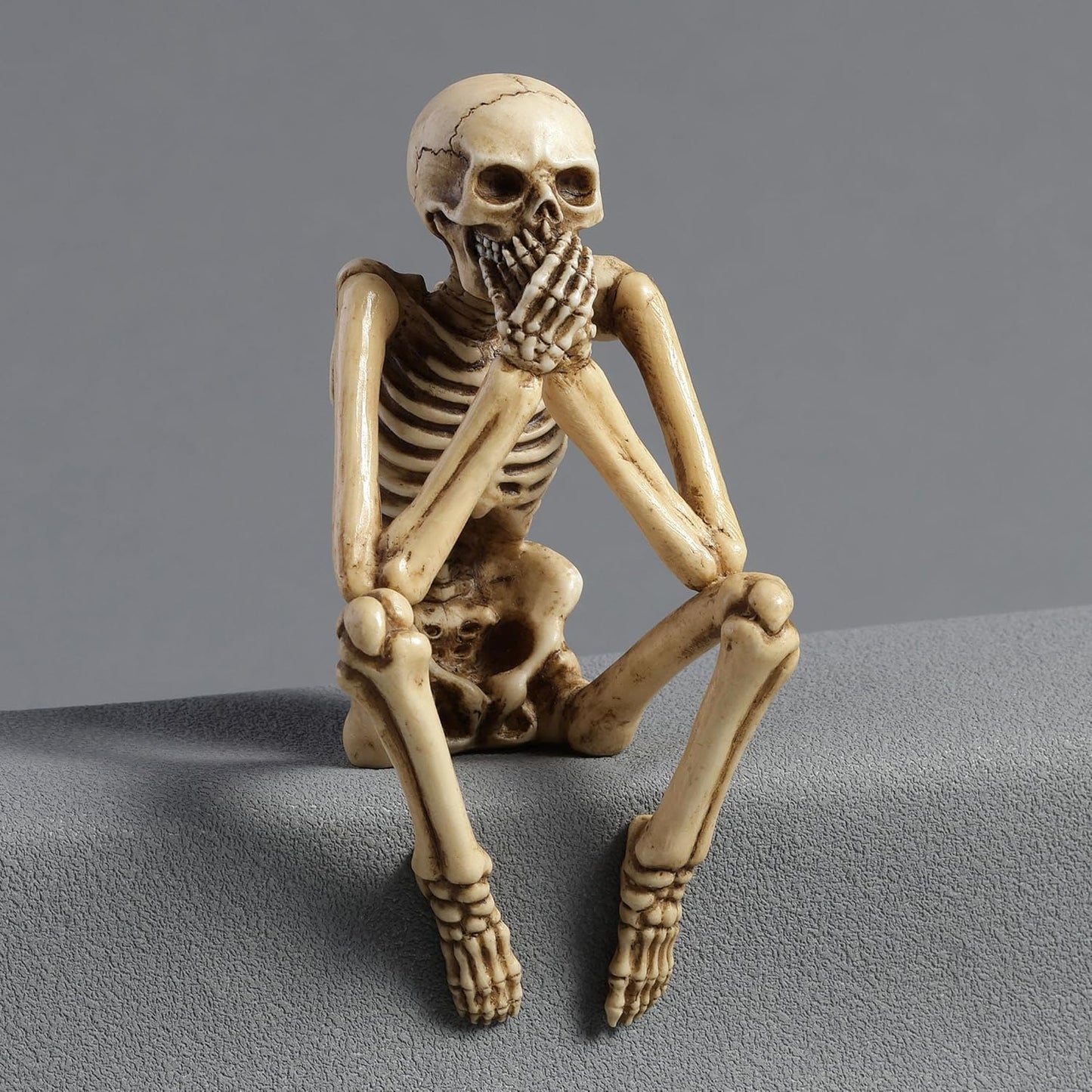 Veronese Design Resin Hear See Speak No Evil Skeleton Shelf Sitter Figurines Home Decor Statues