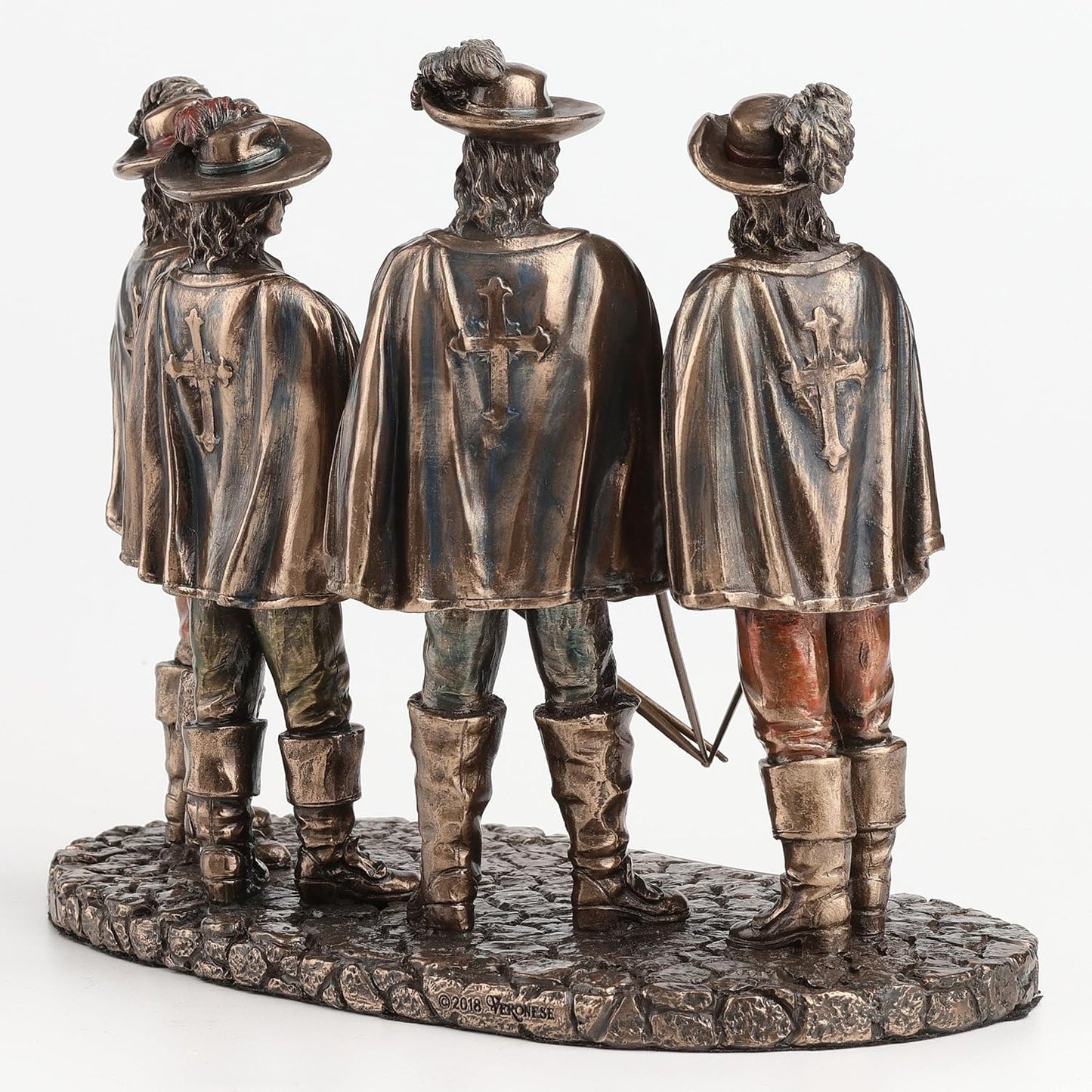 Veronese Design The Musketeers All For One Bronze Finished Statue