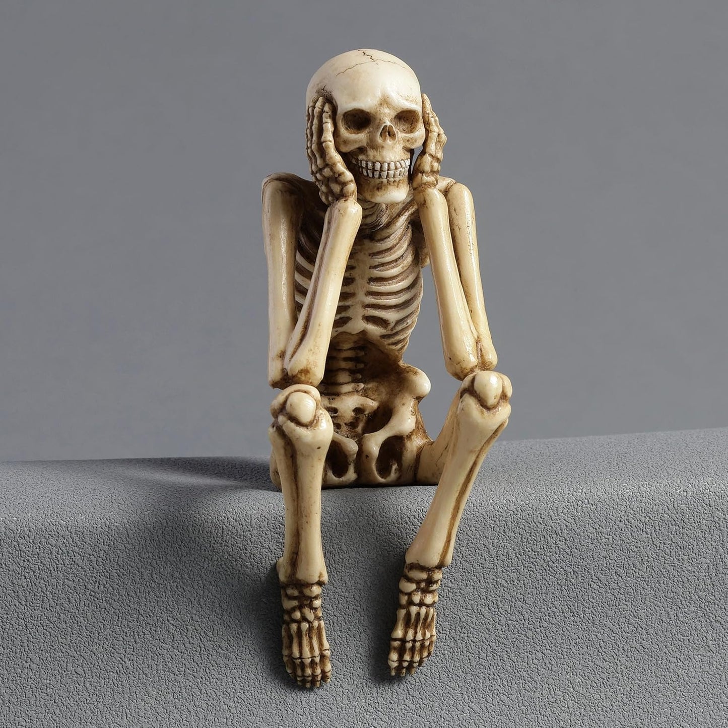 Veronese Design Resin Hear See Speak No Evil Skeleton Shelf Sitter Figurines Home Decor Statues