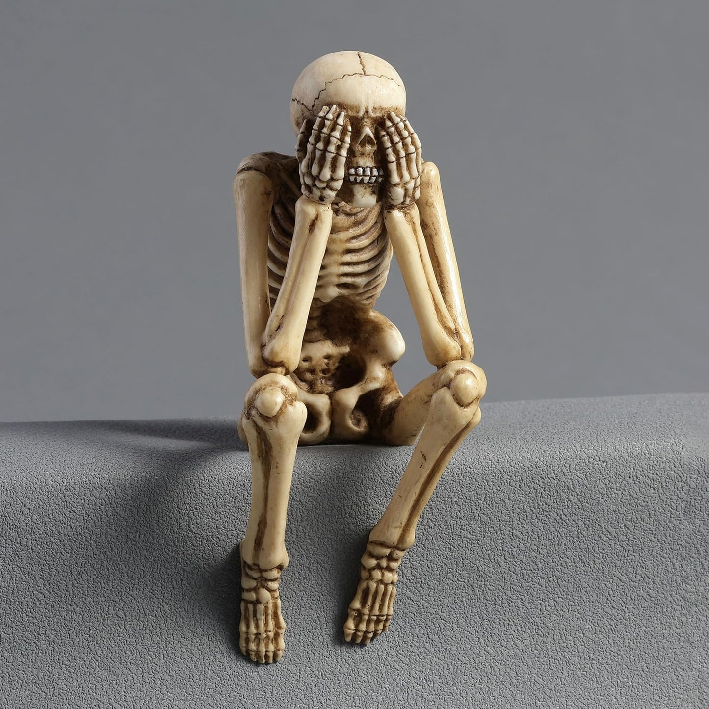 Veronese Design Resin Hear See Speak No Evil Skeleton Shelf Sitter Figurines Home Decor Statues