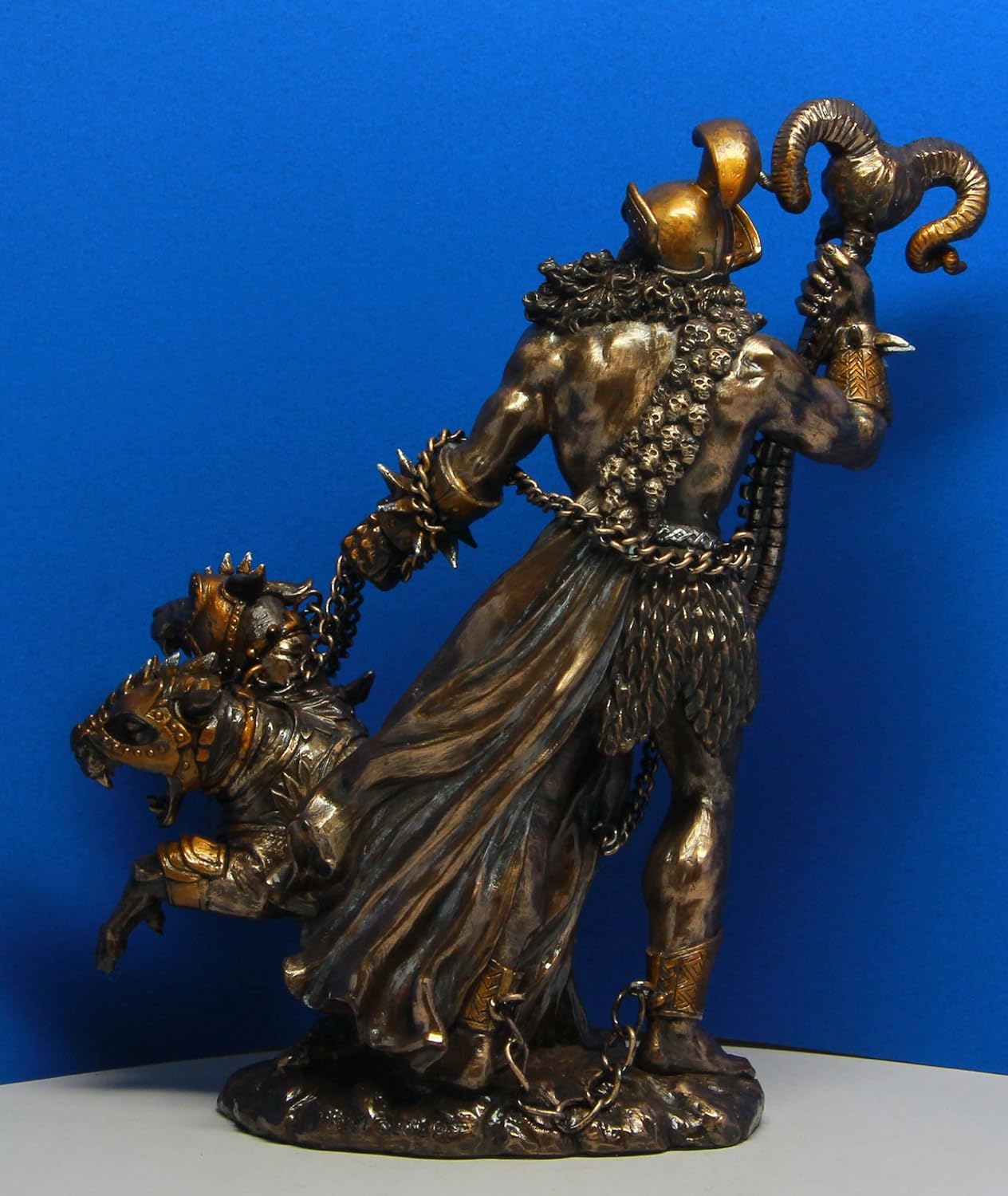 Pacific Giftware Greek God of Underworld Hades with Cerberus Dog Statue Roman Figure