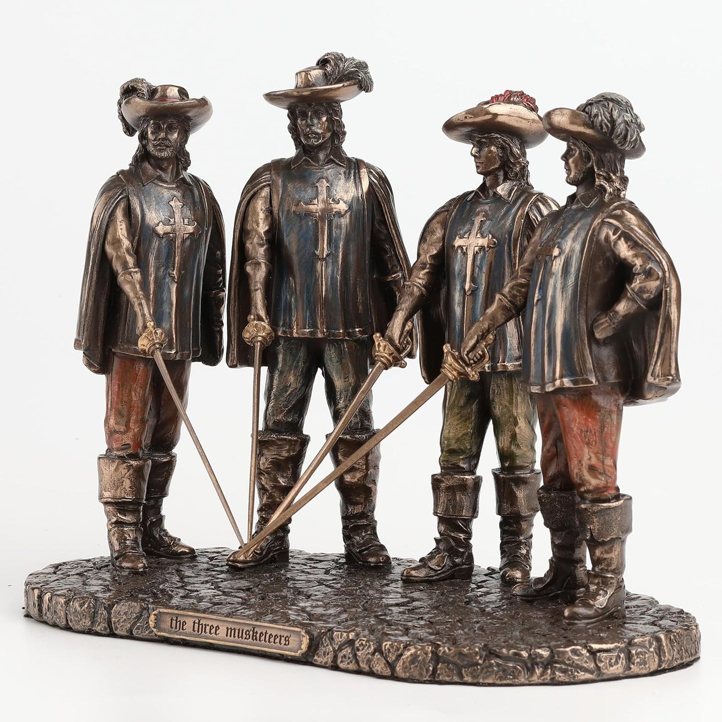 Veronese Design The Musketeers All For One Bronze Finished Statue