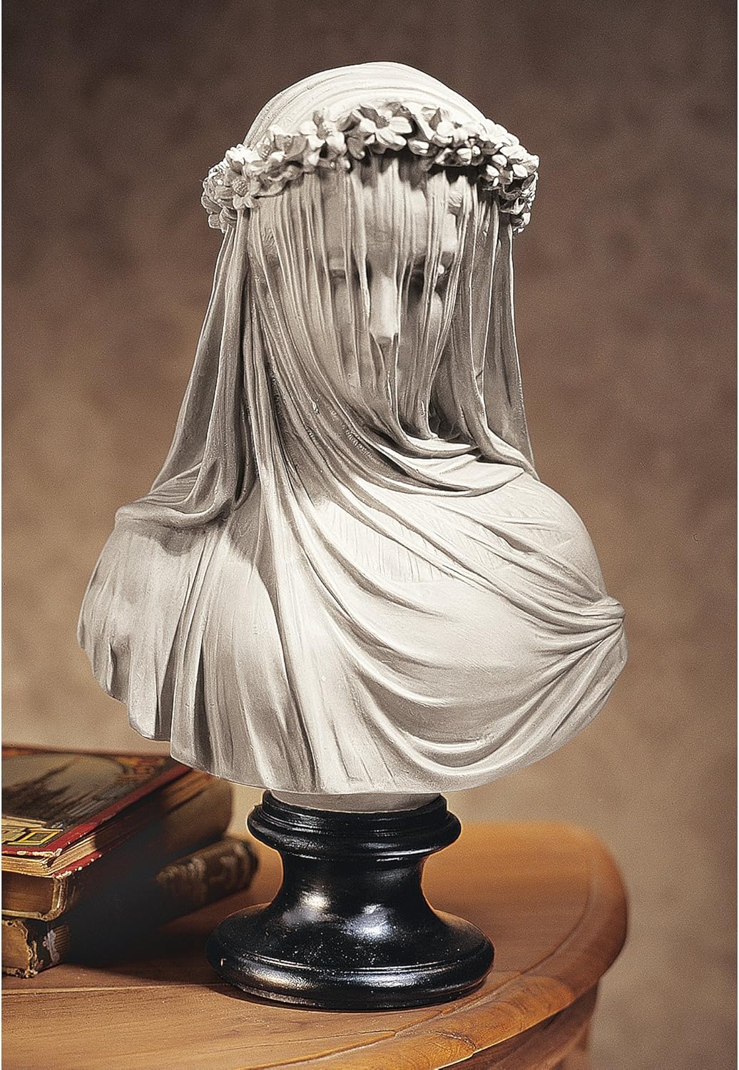 Design Toscano NG31524 the Veiled Maiden Sculptural Bust,White,15D x 23W x 35.5H centimetres