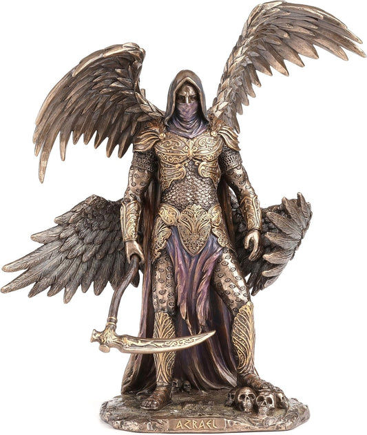 Veronese Design 10 5/8 Inch Azrael The Archangel of Death Cold Cast Resin Bronze Finish Sculpture