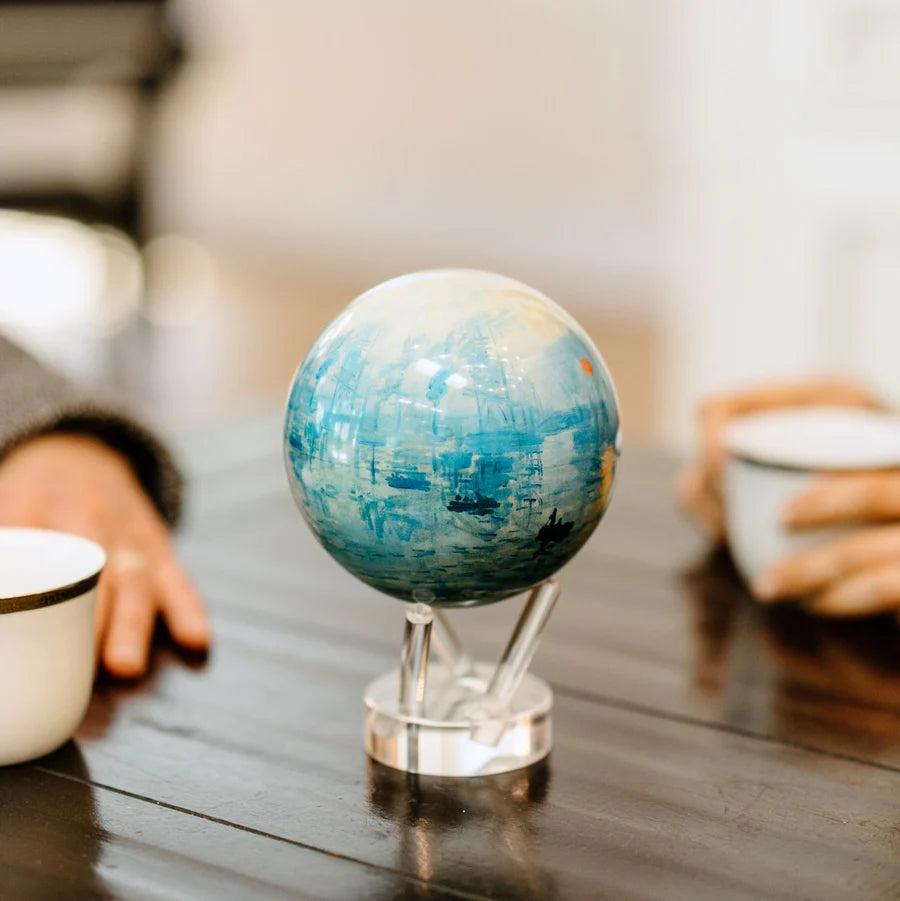 4.5" Mova Globe Claude Monet's Sunrise