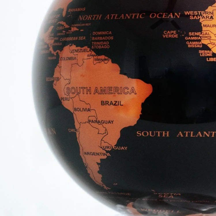 4.5" Mova Globe Modern Copper/Black Metallic