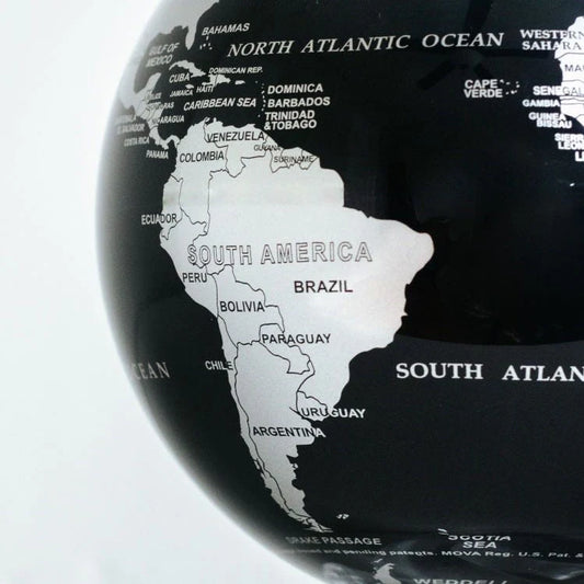 6" Mova Globe Modern Silver/Black