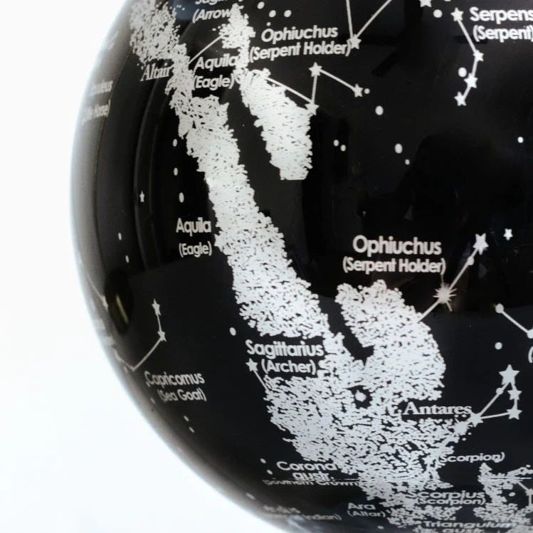 4.5" Mova Globe Silver Constellations (Buy Now For End of April Delivery)