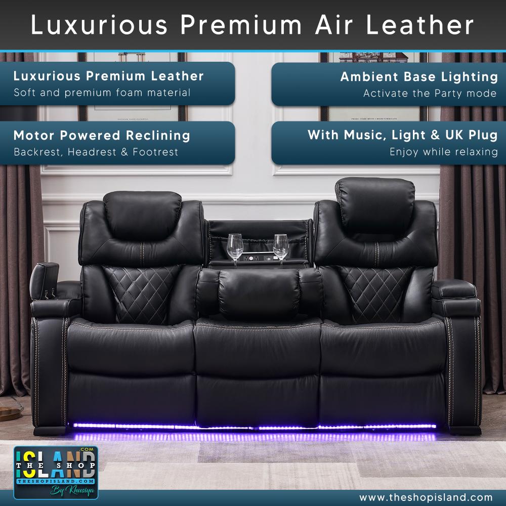 BlackBerry 3+2+1 seaters Air Leather Premium Sofa set